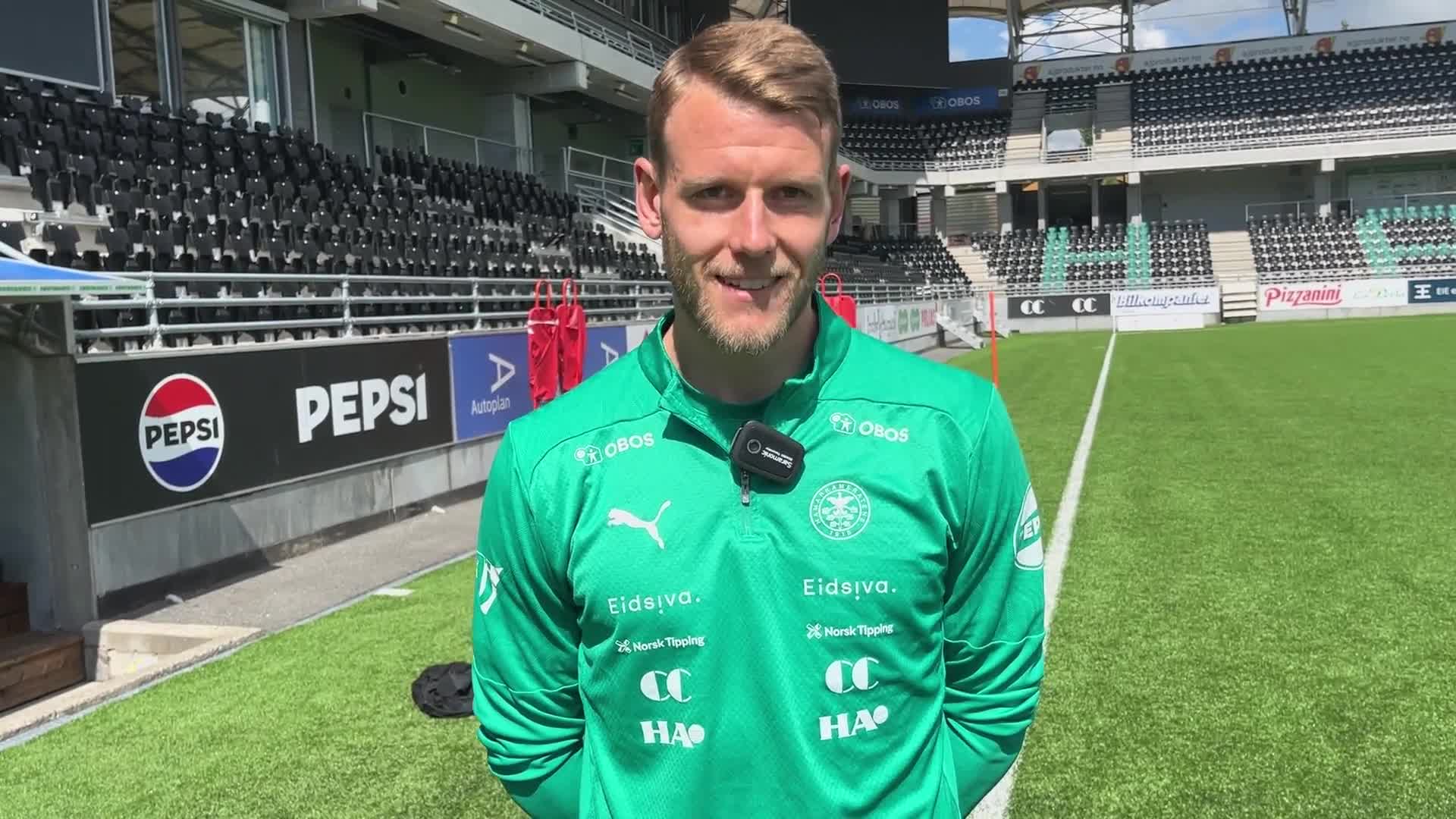 Kristian Lønstad Onsrud før Odds BK på Skagerak