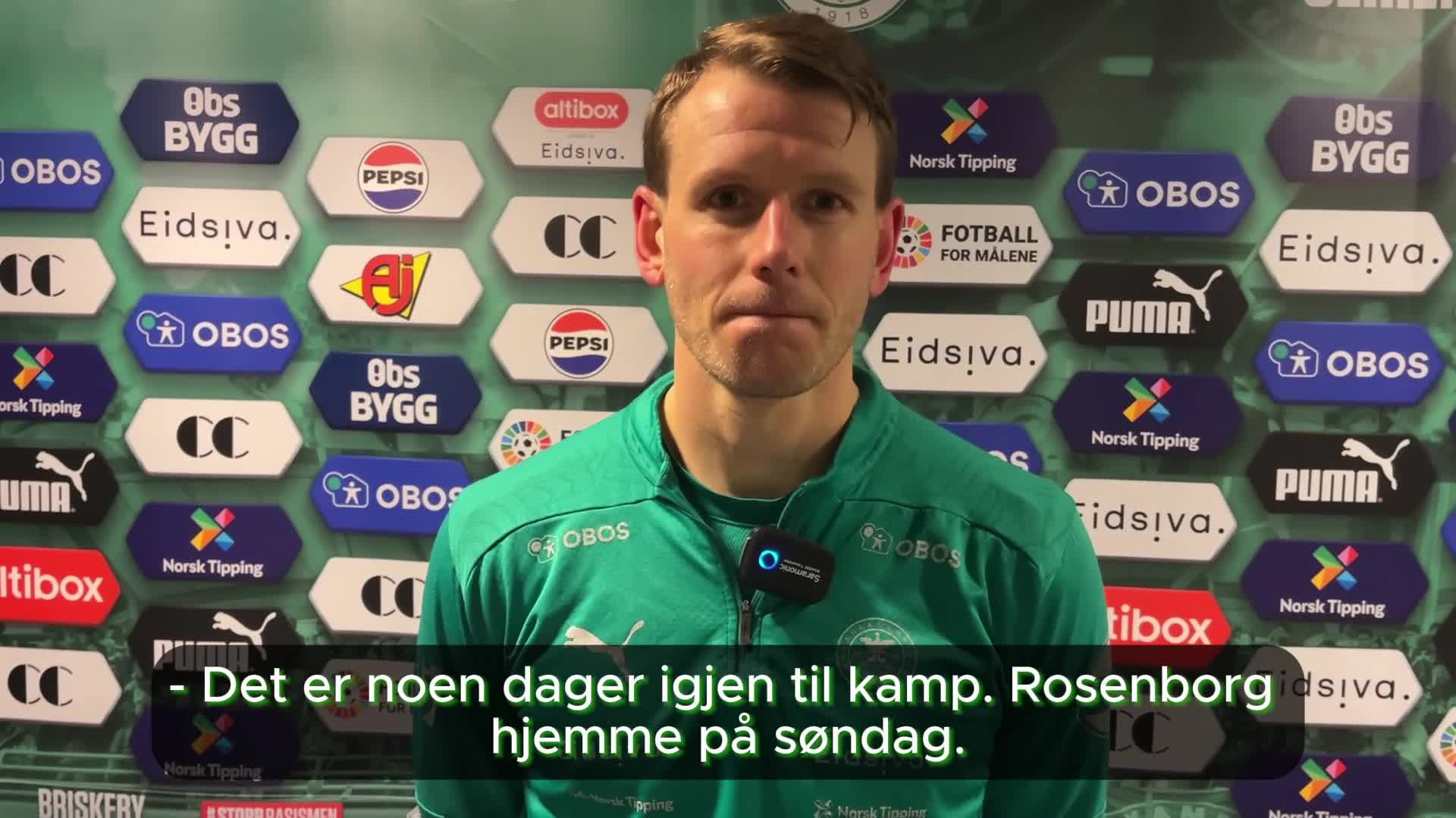 Kristian Lønstad Onsrud før RBK-kampen