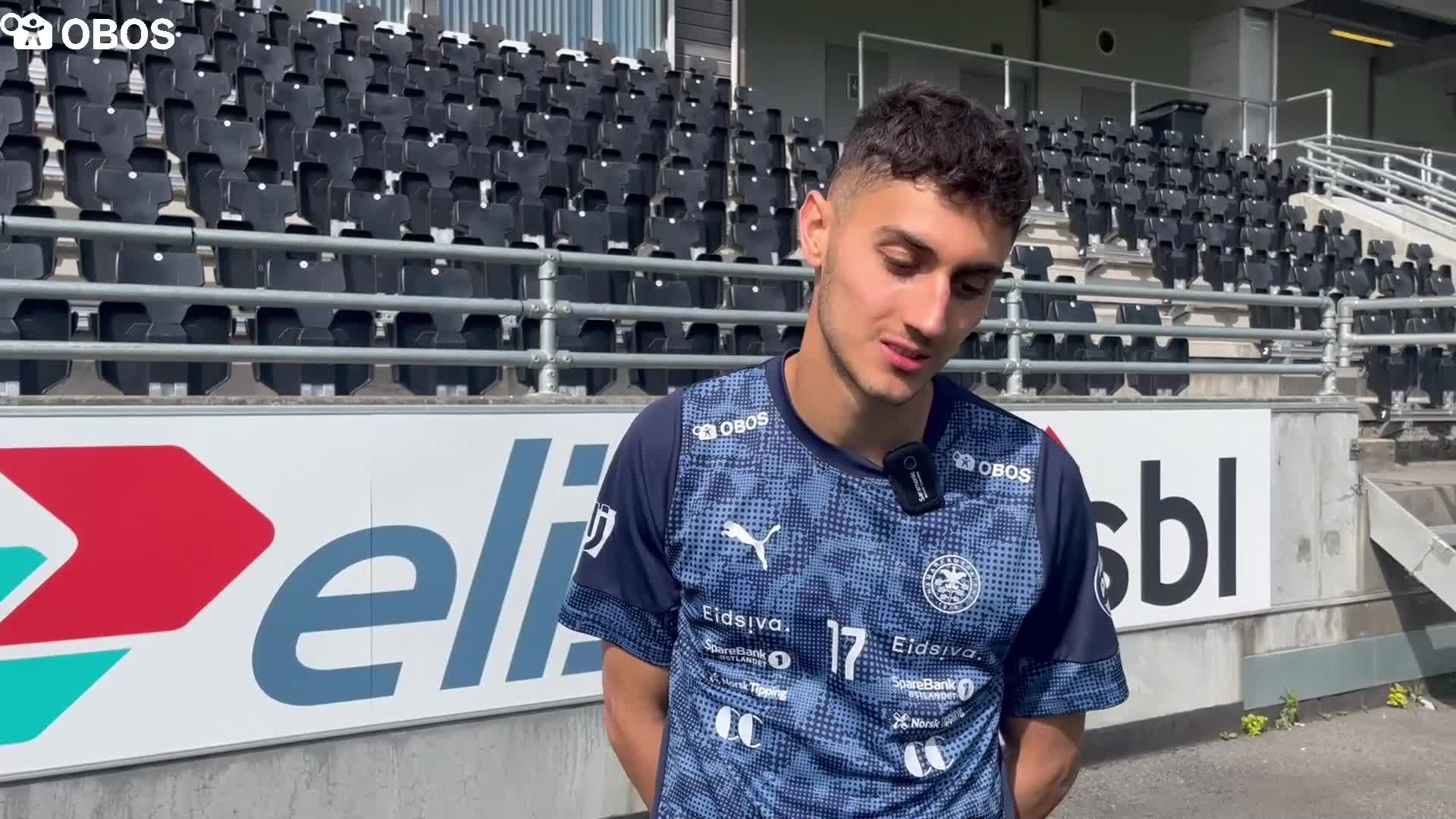 Aksel Baran Potur før møtet med KFUM Oslo